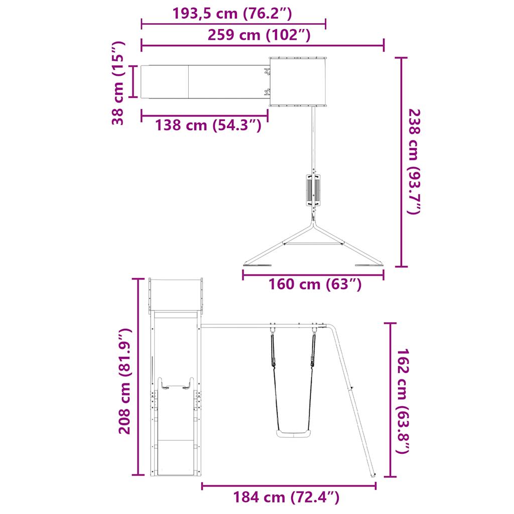 Speelhuis massief grenenhout is nu te koop bij PeponiXL, paradijselijk wonen!