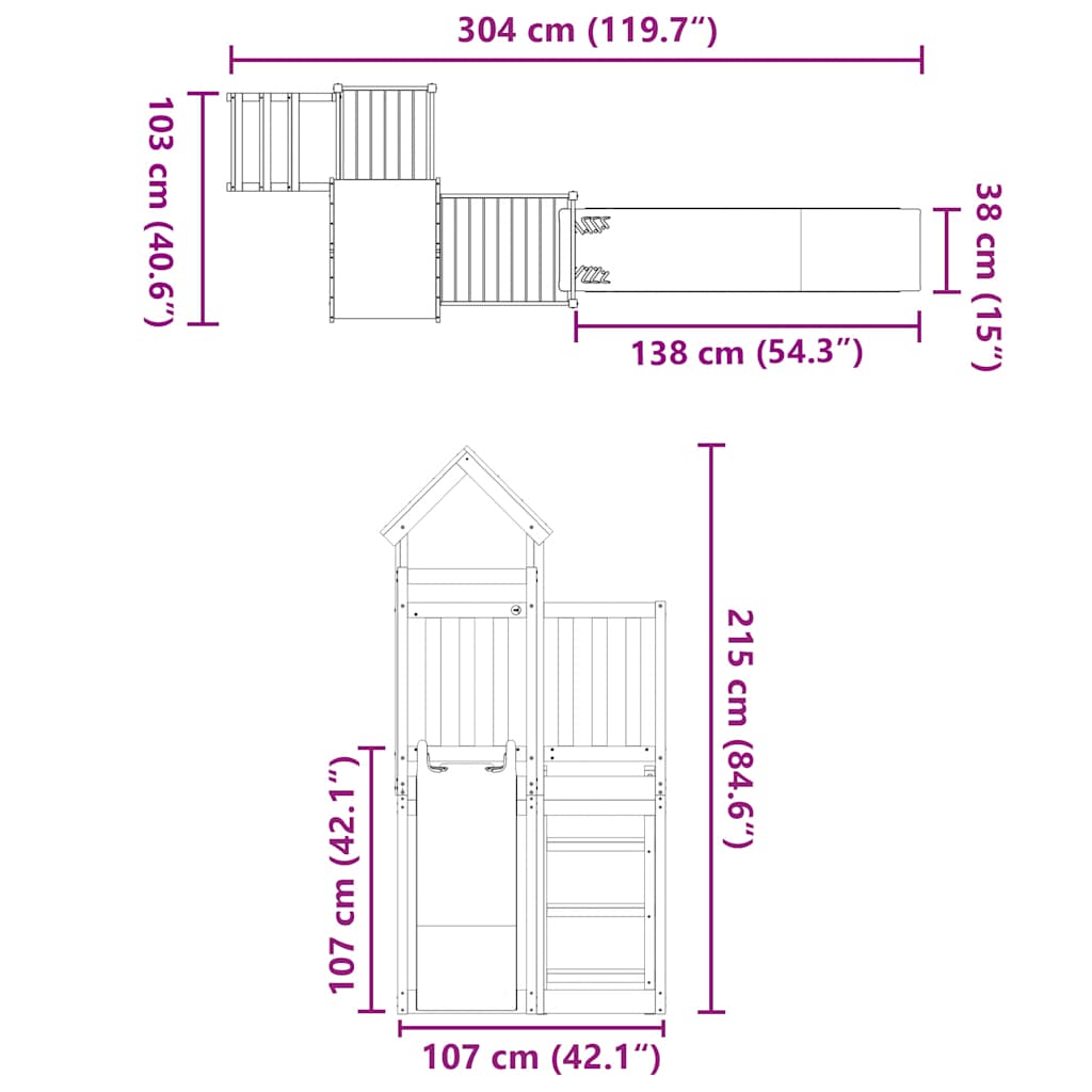 Speelhuis massief douglashout is nu te koop bij PeponiXL, paradijselijk wonen!
