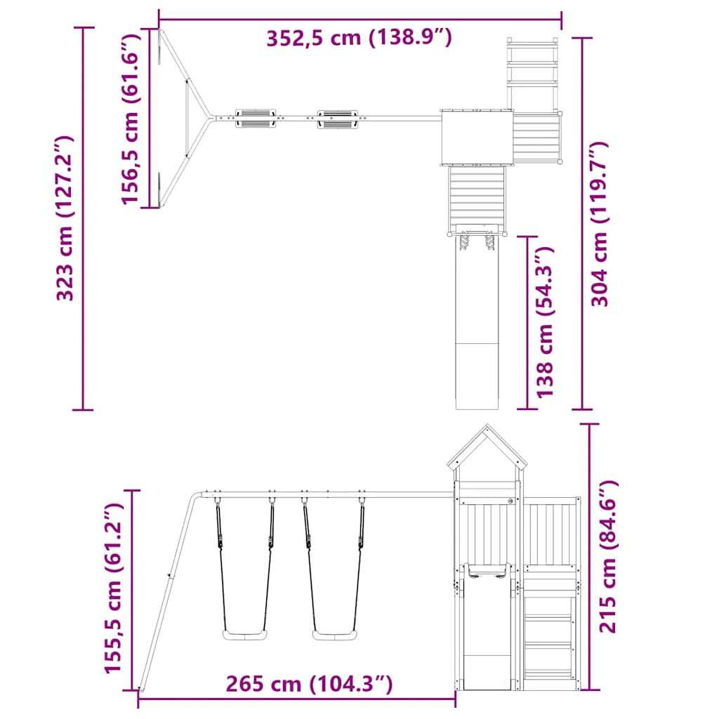 Speelhuis massief grenenhout is nu te koop bij PeponiXL, paradijselijk wonen!