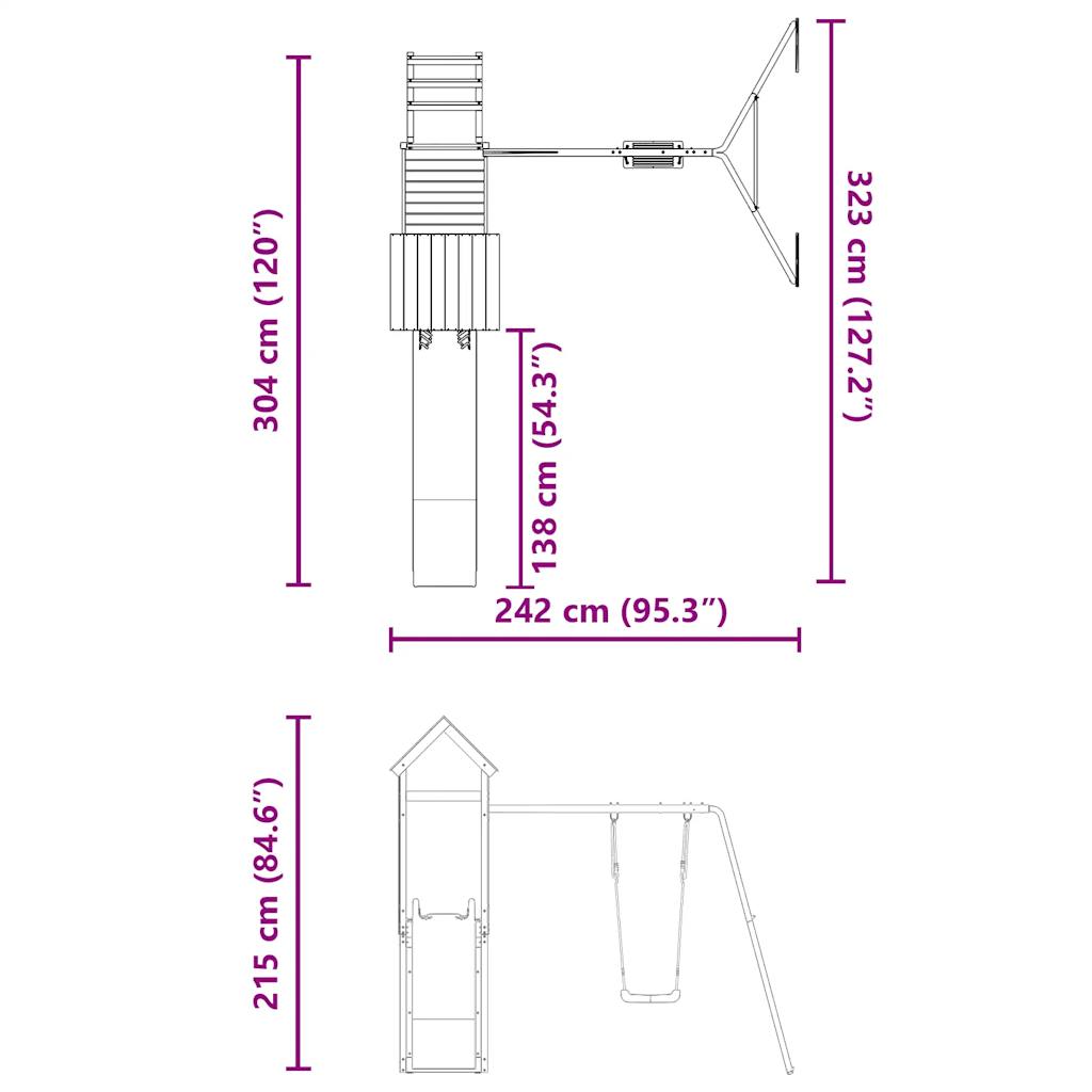 Speelhuis massief grenenhout is nu te koop bij PeponiXL, paradijselijk wonen!
