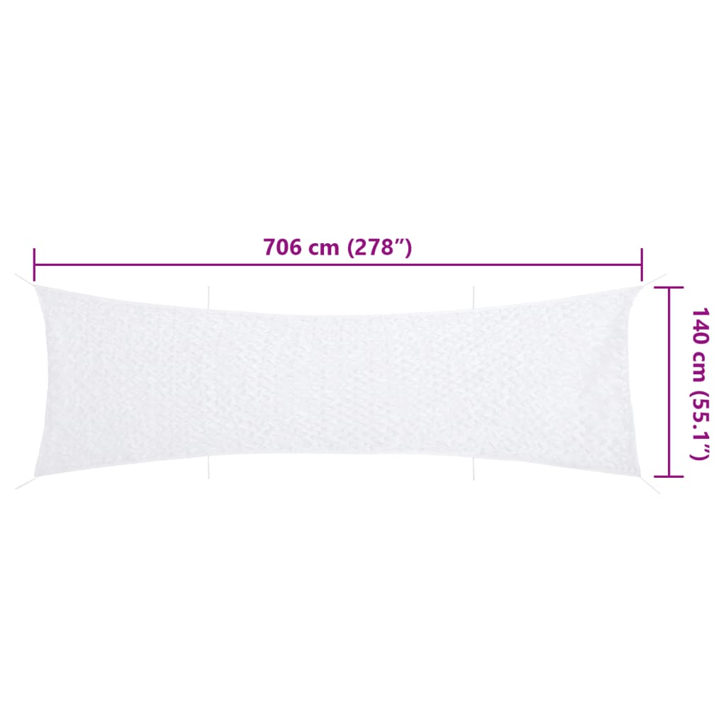 Camouflagenet met opbergzak 706x140 cm wit is nu te koop bij PeponiXL, paradijselijk wonen!