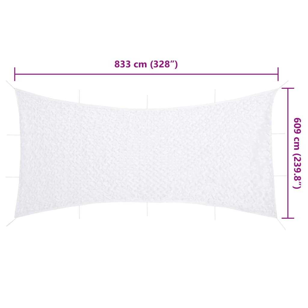 Camouflagenet met opbergzak 833x609 cm wit is nu te koop bij PeponiXL, paradijselijk wonen!