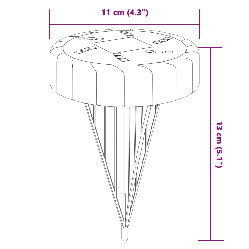 Grondlampen 12 st solar met grondpennen warmwit is nu te koop bij PeponiXL, paradijselijk wonen!