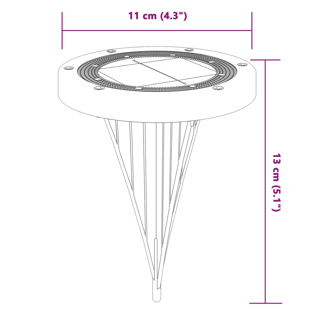 Grondlampen 12 st solar met grondpennen warmwit is nu te koop bij PeponiXL, paradijselijk wonen!