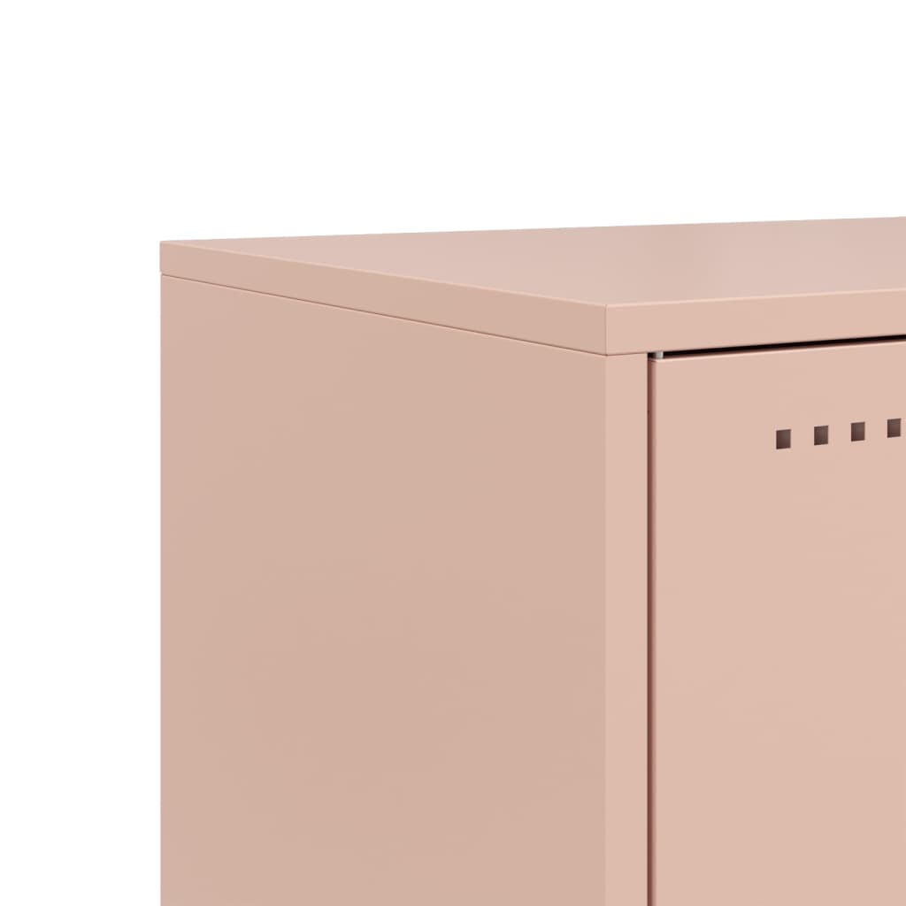 Tv-meubel 68x39x60,5 cm staal roze is nu te koop bij PeponiXL, paradijselijk wonen!