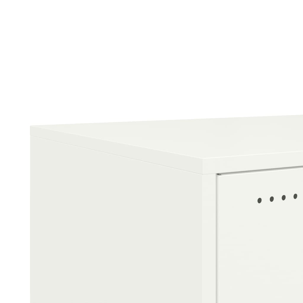 Salontafel 68x50x43,5 cm staal wit is nu te koop bij PeponiXL, paradijselijk wonen!