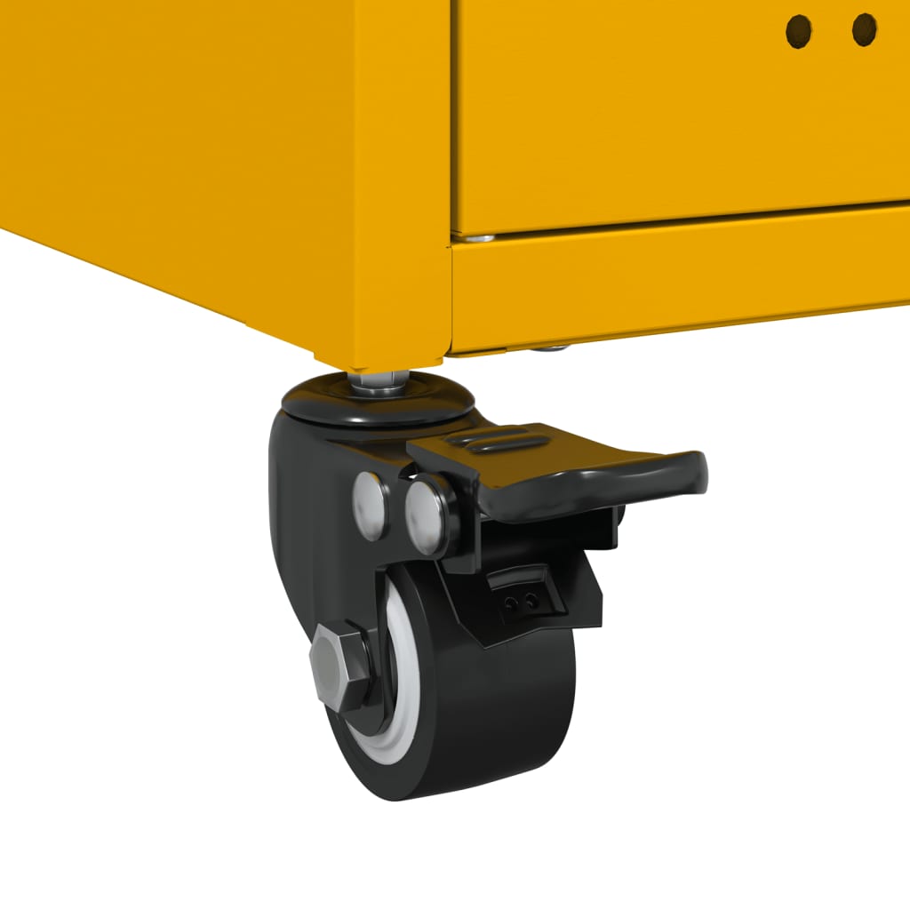 Tv-meubel 68x39x43,5 cm staal mosterdgeel is nu te koop bij PeponiXL, paradijselijk wonen!