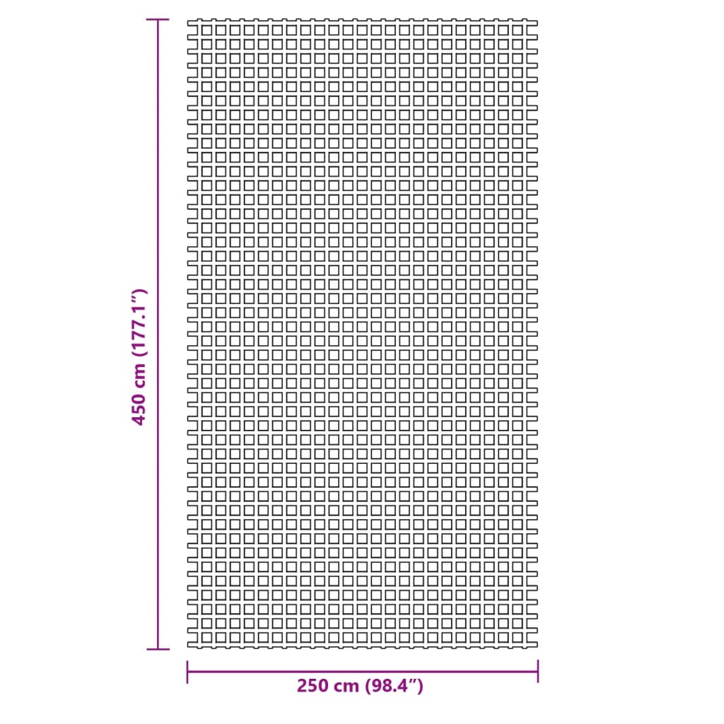 Tenttapijt 4,5x2,5 m antracietkleurig is nu te koop bij PeponiXL, paradijselijk wonen!