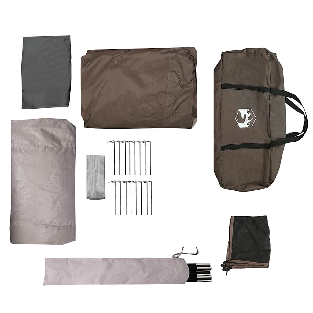 Tunneltent 6-persoons waterdicht bruin is nu te koop bij PeponiXL, paradijselijk wonen!