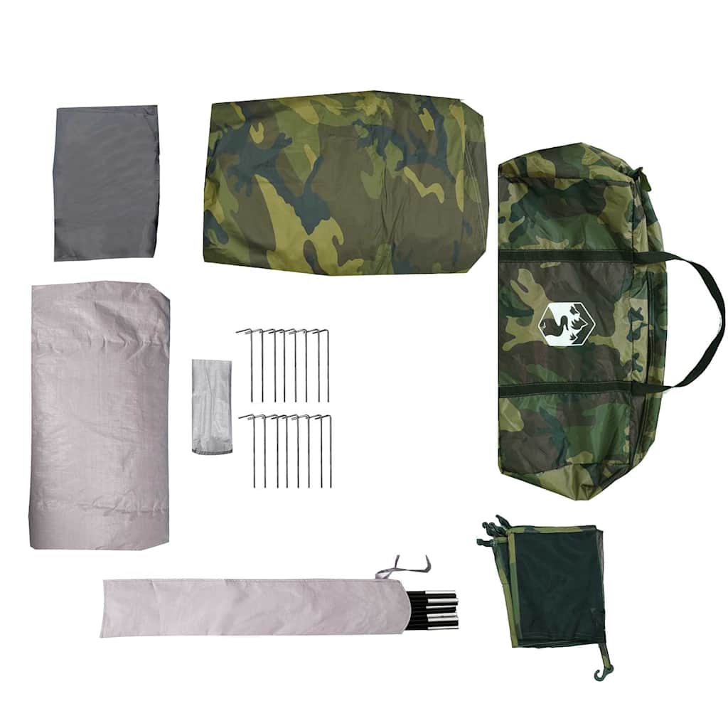 Tunneltent 6-persoons waterdicht camouflage is nu te koop bij PeponiXL, paradijselijk wonen!