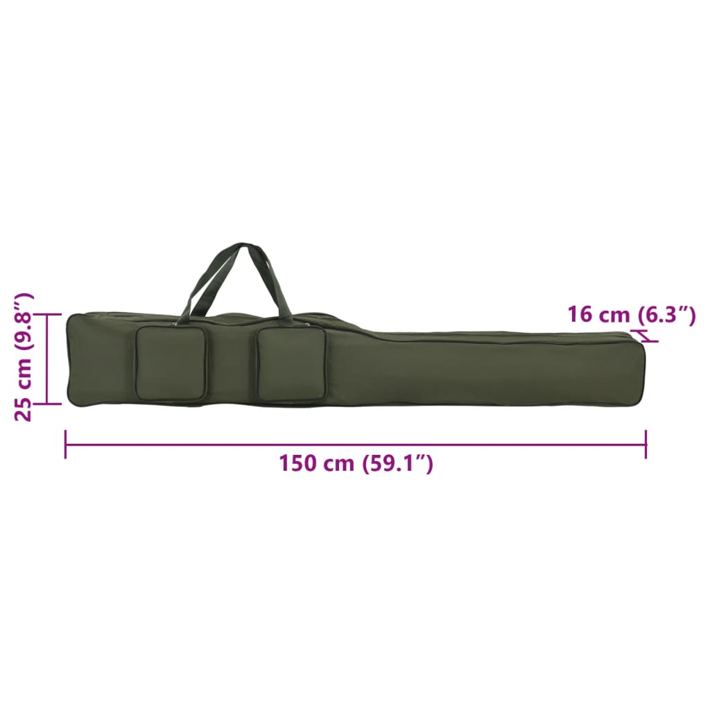 Hengeltas 150 cm oxford stof donkergroen is nu te koop bij PeponiXL, paradijselijk wonen!