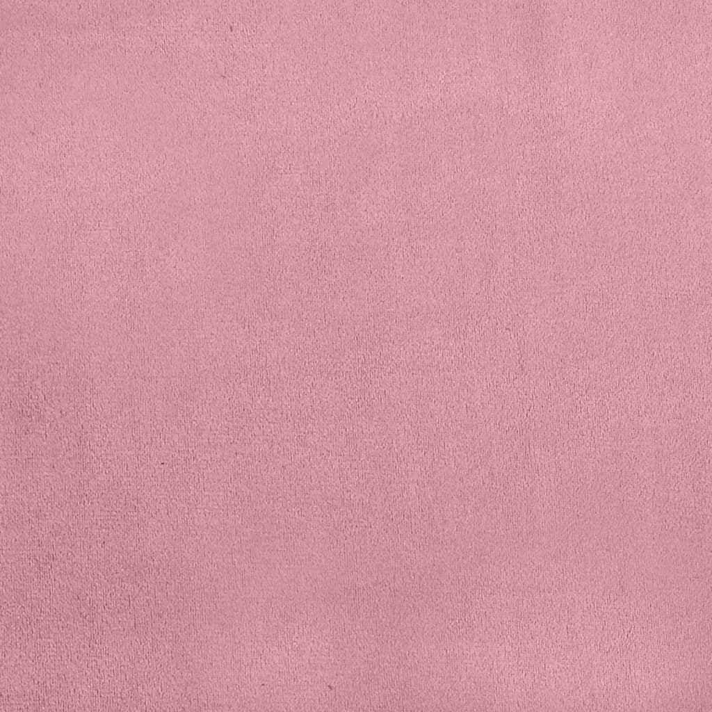 Boxspring met matras fluweel roze 140x200 cm is nu te koop bij PeponiXL, paradijselijk wonen!
