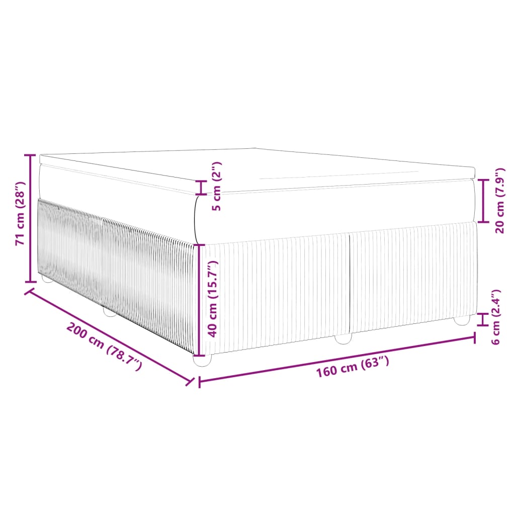 Boxspring met matras fluweel donkergroen 160x200 cm is nu te koop bij PeponiXL, paradijselijk wonen!