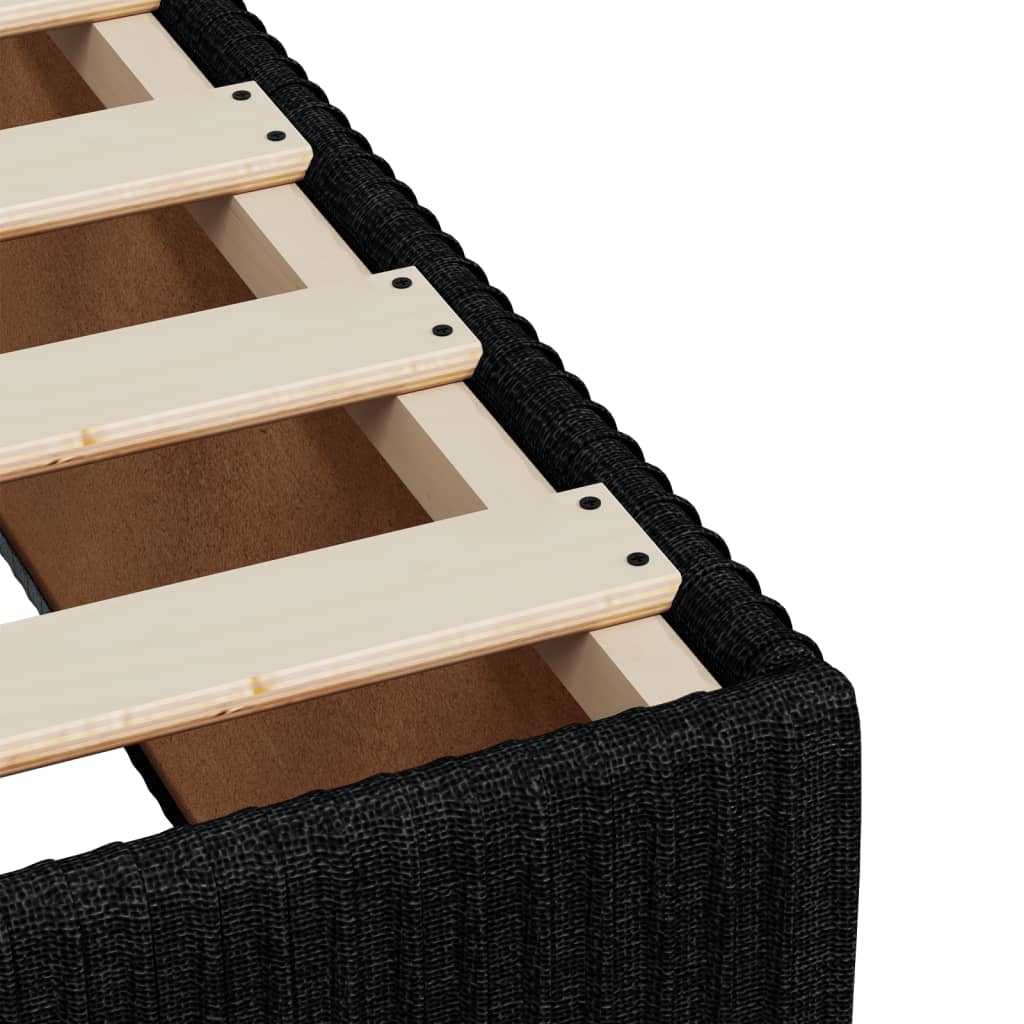 Boxspring met matras stof zwart 80x200 cm is nu te koop bij PeponiXL, paradijselijk wonen!