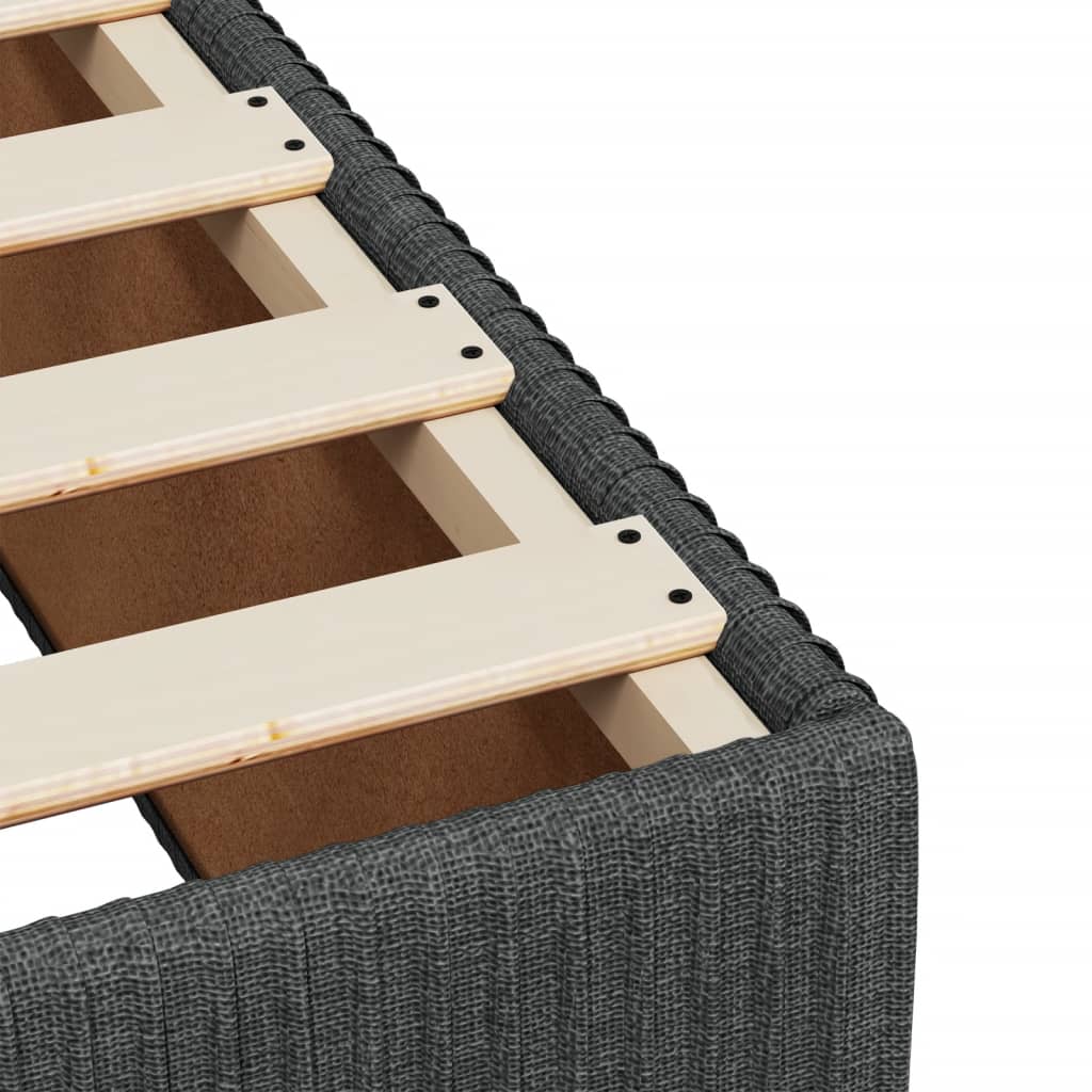 Boxspring met matras stof donkergrijs 90x190 cm is nu te koop bij PeponiXL, paradijselijk wonen!
