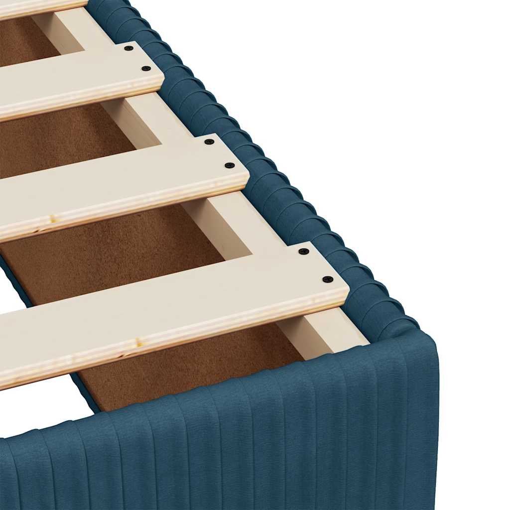 Boxspring met matras fluweel blauw 100x200 cm is nu te koop bij PeponiXL, paradijselijk wonen!