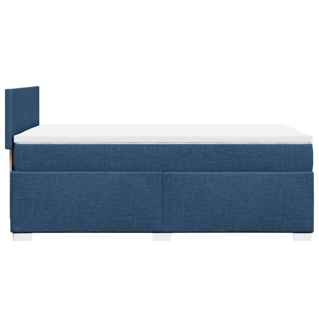 Boxspring met matras stof blauw 100x200 cm is nu te koop bij PeponiXL, paradijselijk wonen!