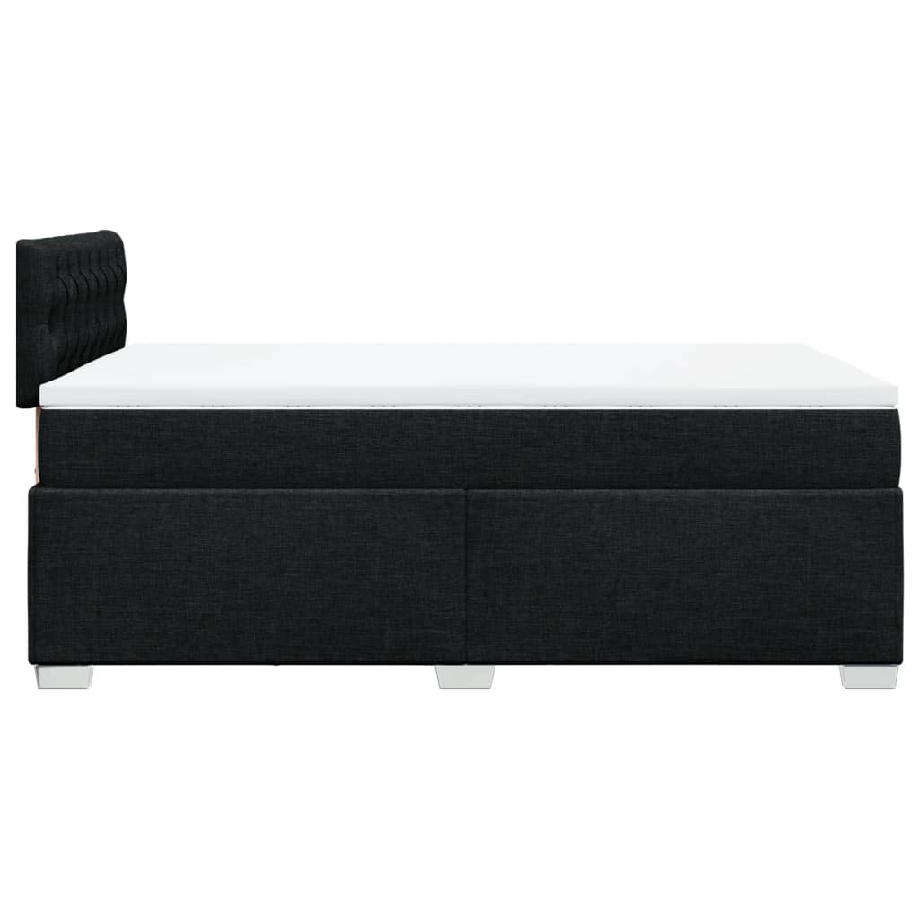 Boxspring met matras stof zwart 120x200 cm is nu te koop bij PeponiXL, paradijselijk wonen!