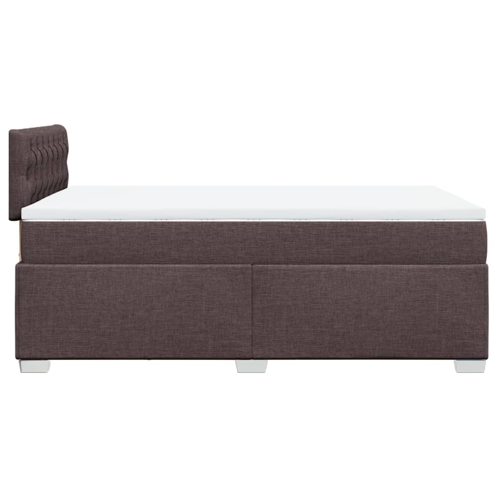 Boxspring met matras stof donkerbruin 120x200 cm is nu te koop bij PeponiXL, paradijselijk wonen!