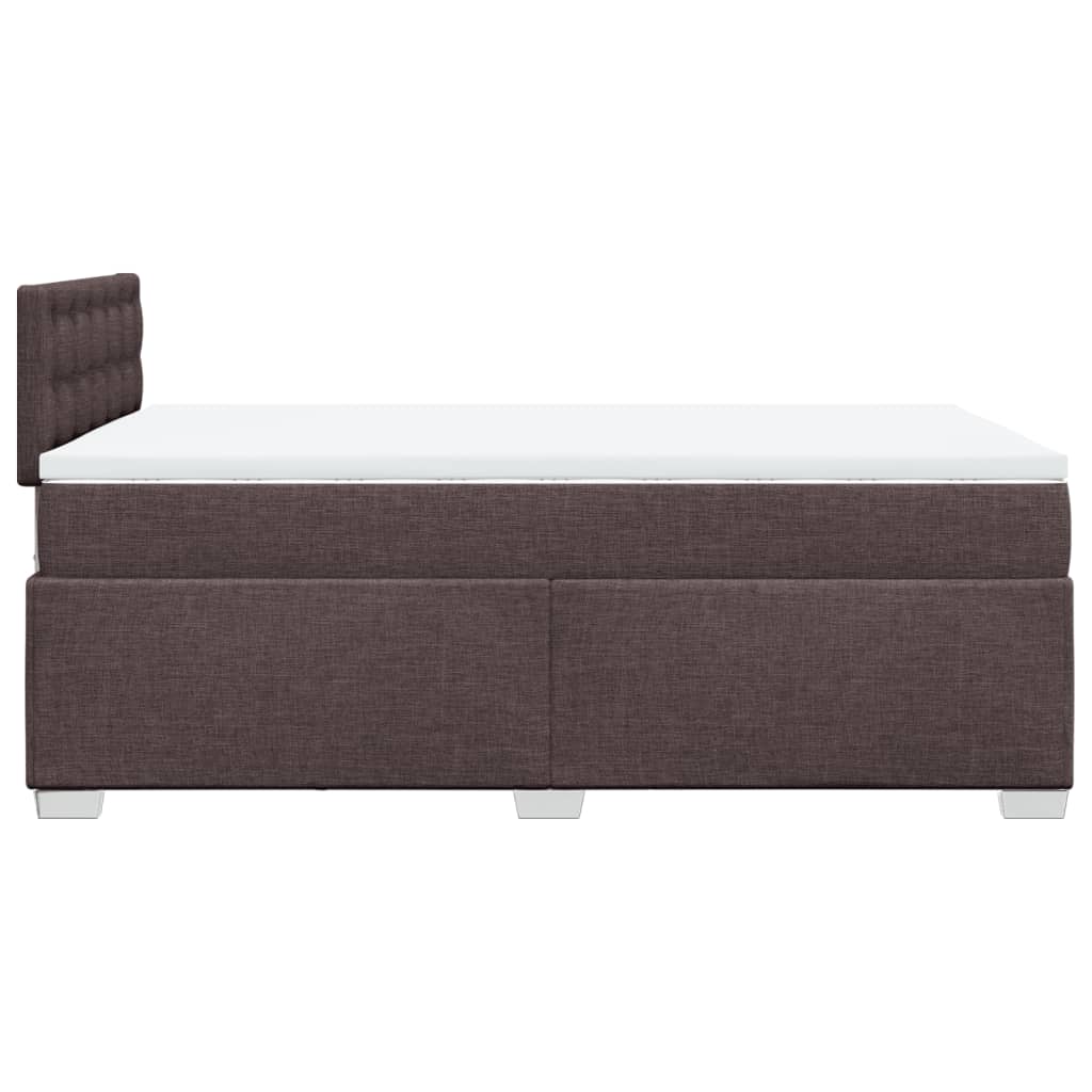 Boxspring met matras stof donkerbruin 120x200 cm is nu te koop bij PeponiXL, paradijselijk wonen!