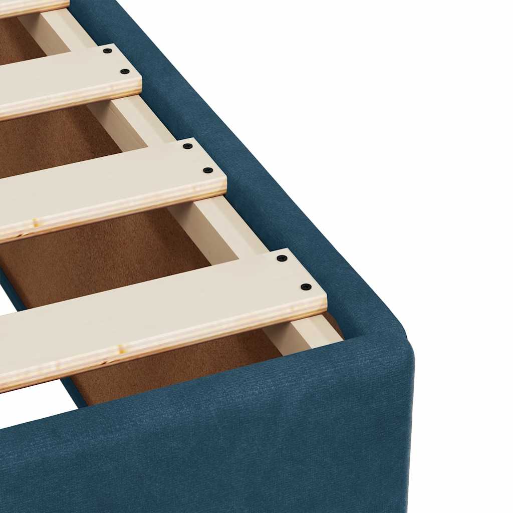 Boxspring met matras fluweel blauw 120x200 cm is nu te koop bij PeponiXL, paradijselijk wonen!