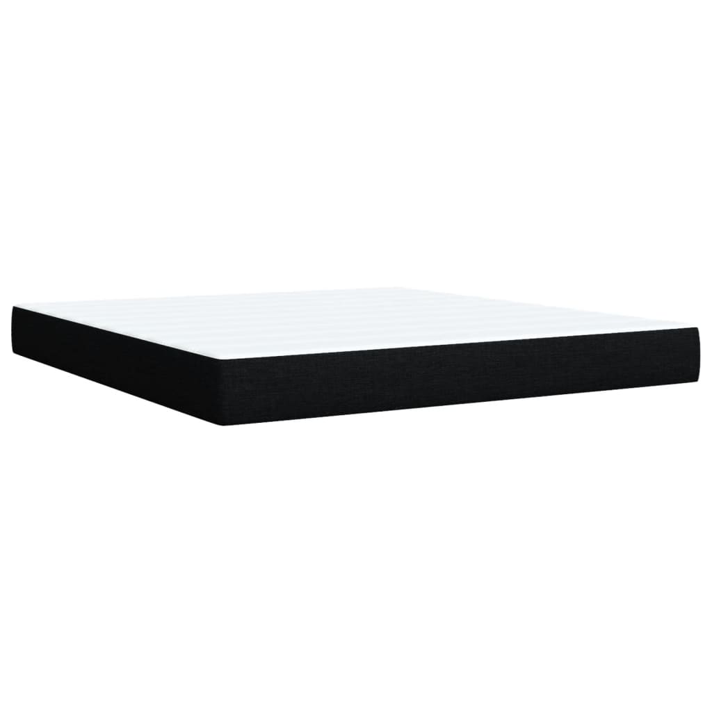 Boxspring met matras stof zwart 180x200 cm is nu te koop bij PeponiXL, paradijselijk wonen!
