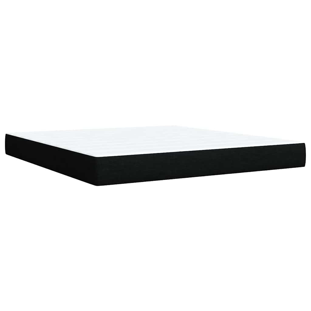 Boxspring met matras stof zwart 180x200 cm is nu te koop bij PeponiXL, paradijselijk wonen!