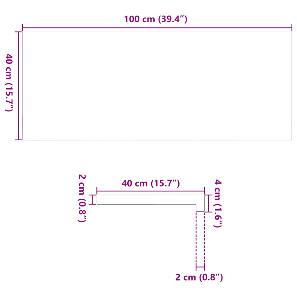 Vensterbanken 2 st onbehandeld 100x40x2 cm massief eikenhout is nu te koop bij PeponiXL, paradijselijk wonen!