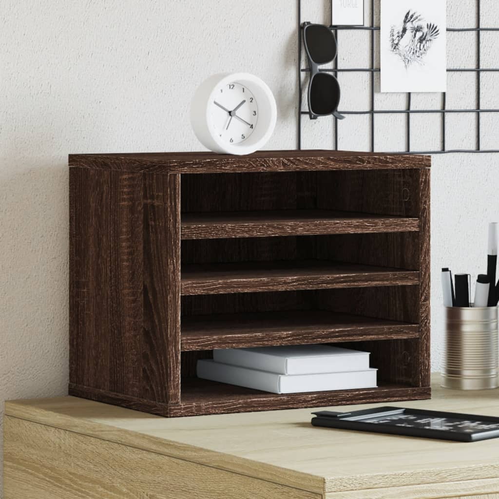 vidaXL Bureau organiser 40x17x41 cm bewerkt hout sonoma eikenkleurig, printerkastje, printer kast, printer standaard, bureau organizer vidaXL Bureau organiser 40x17x41 cm bewerkt hout sonoma eikenkleurig, printerkastje, printer kast, printer standaard, bureau organizer