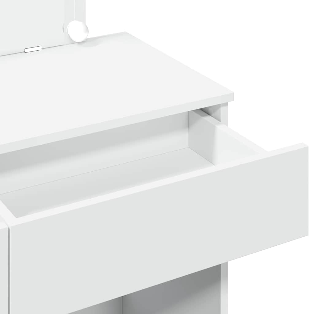 Kaptafel met LED-verlichting 100x40x120 cm wit is nu te koop bij PeponiXL, paradijselijk wonen!