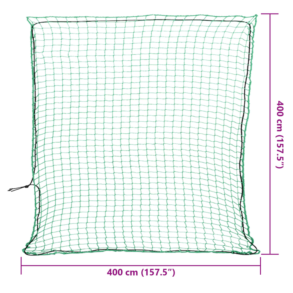 Aanhangwagennet elastisch touw 4x4 m polypropeen groen is nu te koop bij PeponiXL, paradijselijk wonen!