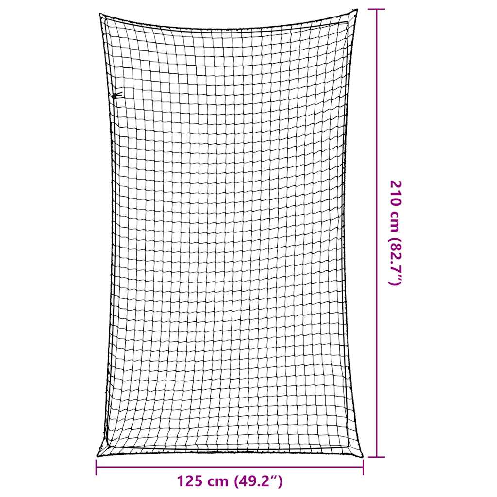 Aanhangwagennet elastisch touw 2,1x1,25 m polypropeen zwart is nu te koop bij PeponiXL, paradijselijk wonen!