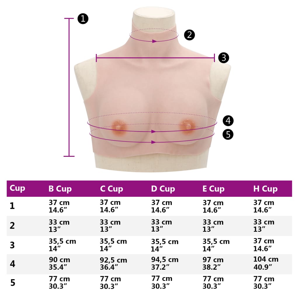 Borstprothese B-cup silicone Kaukasisch is nu te koop bij PeponiXL, paradijselijk wonen!