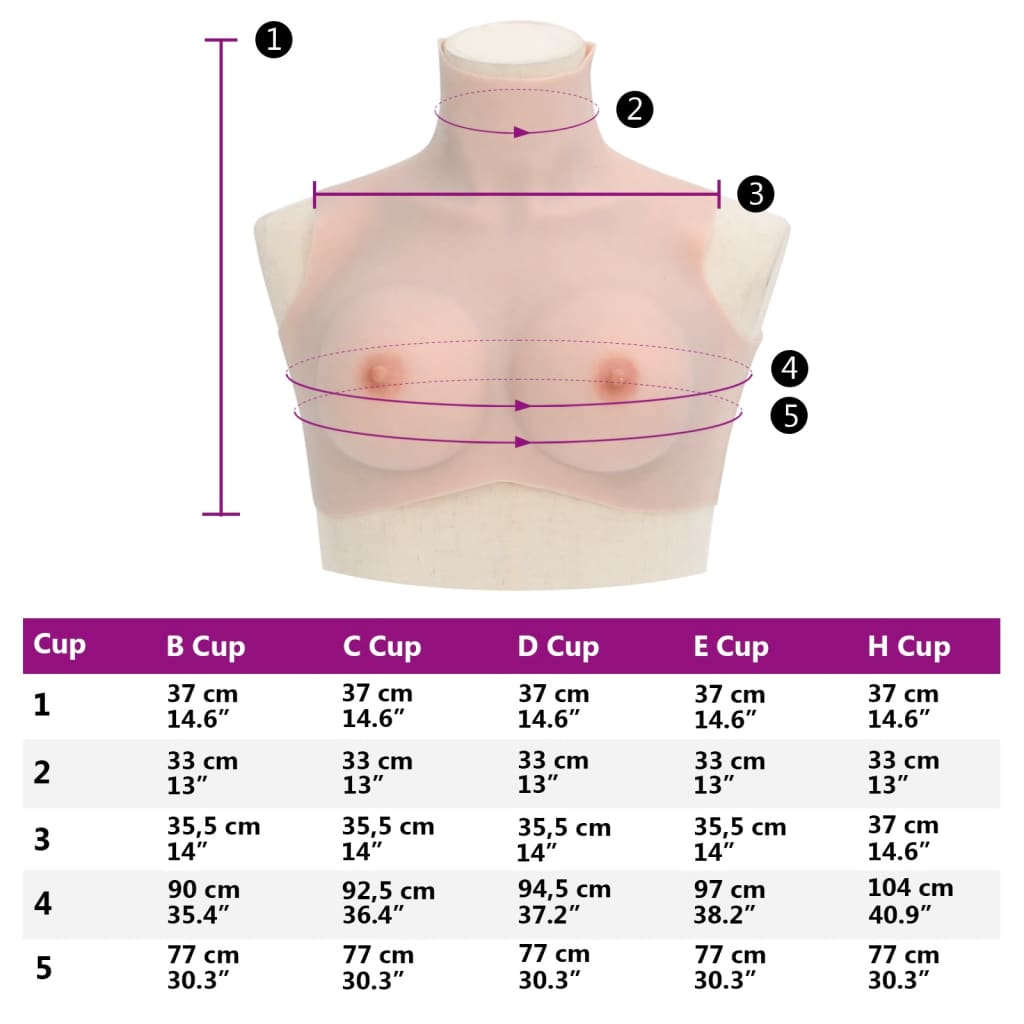 Borstprothese C-cup silicone Kaukasisch is nu te koop bij PeponiXL, paradijselijk wonen!