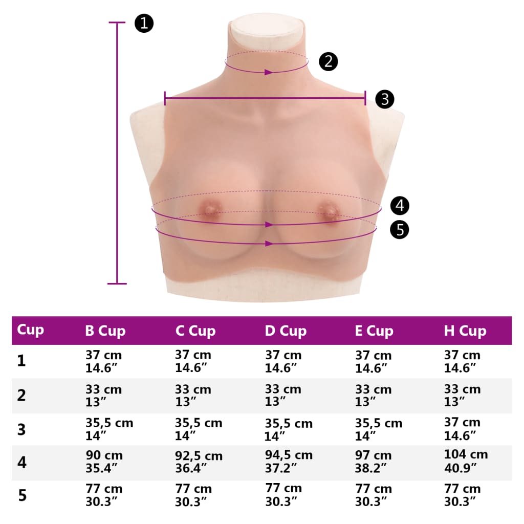 Borstprothese C-cup silicone naturel is nu te koop bij PeponiXL, paradijselijk wonen!