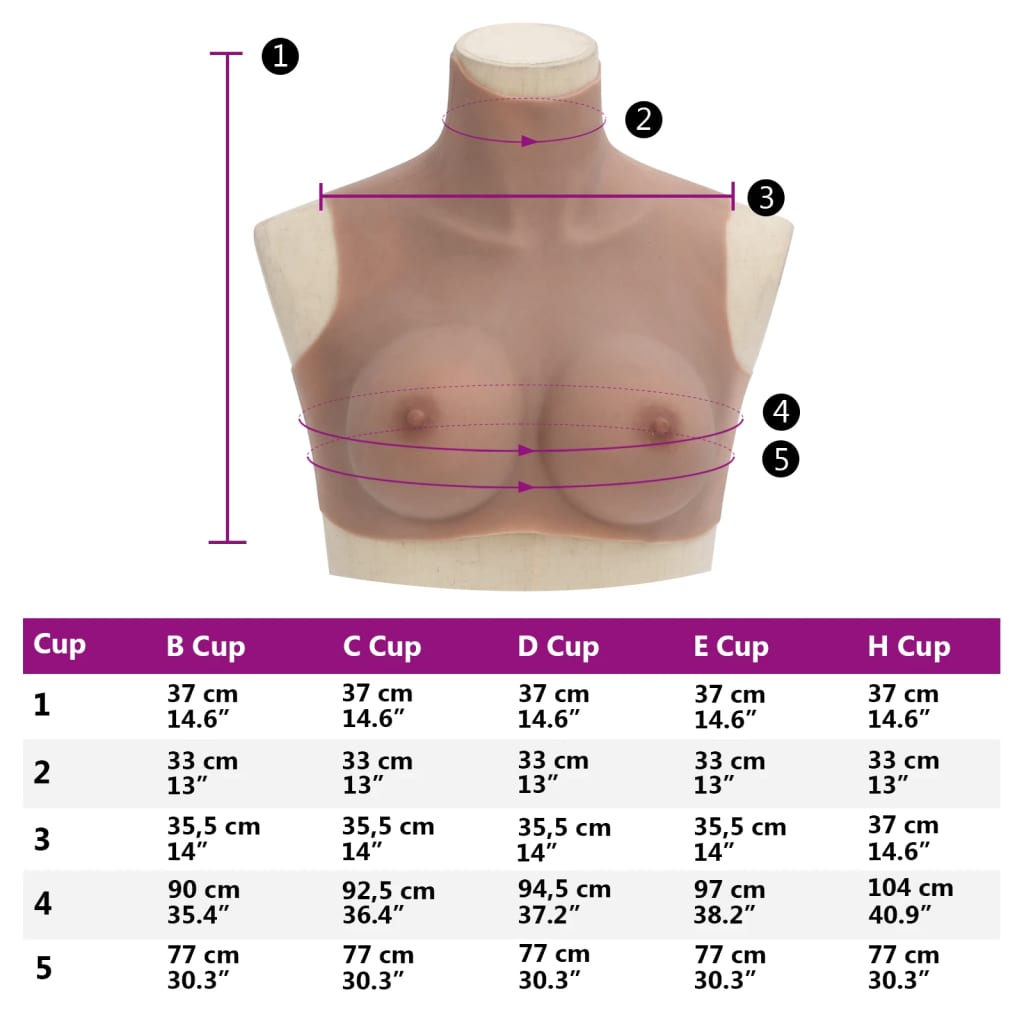 Borstprothese C-cup silicone tan is nu te koop bij PeponiXL, paradijselijk wonen!