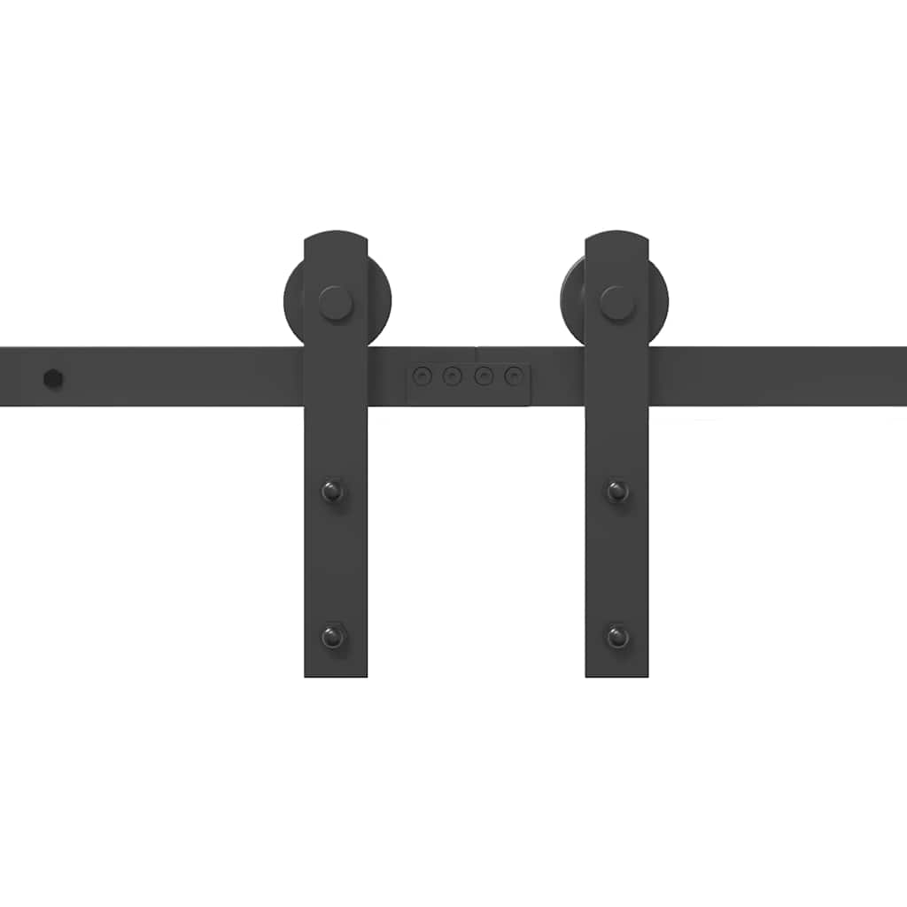 Doos met onderdelen voor schuifdeur 305 cm staal zwart is nu te koop bij PeponiXL, paradijselijk wonen!
