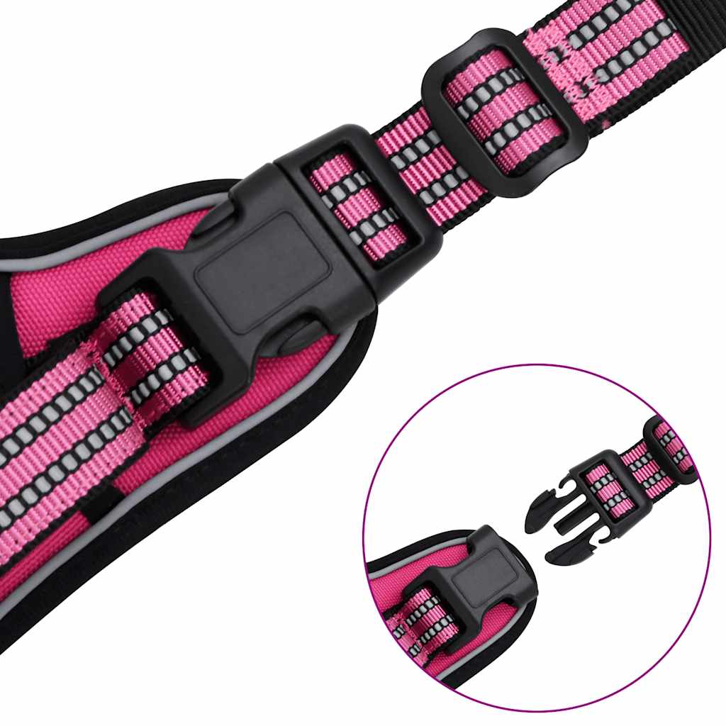 Hondentuigje met riem en halsband verstelbaar L roze is nu te koop bij PeponiXL, paradijselijk wonen!