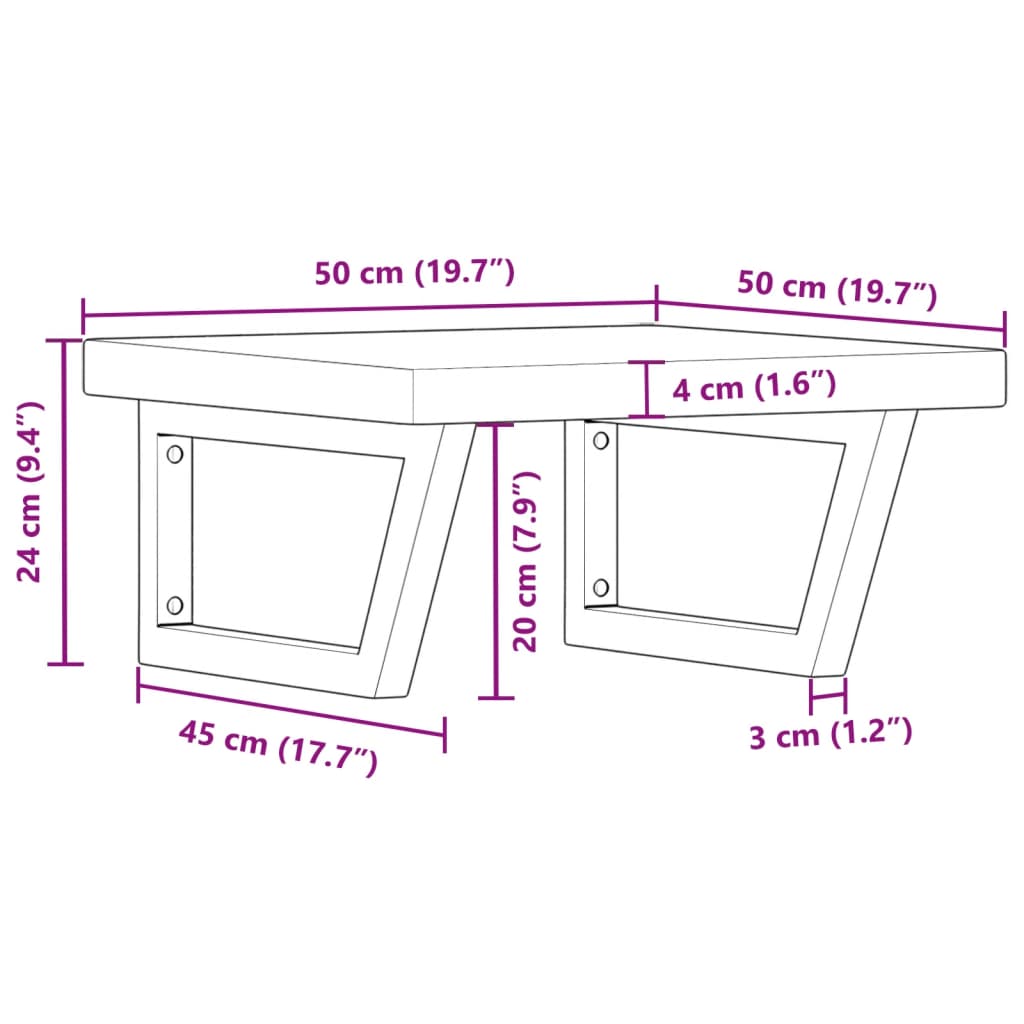 Badkamer wandschap staal en massief eikenhout is nu te koop bij PeponiXL, paradijselijk wonen!
