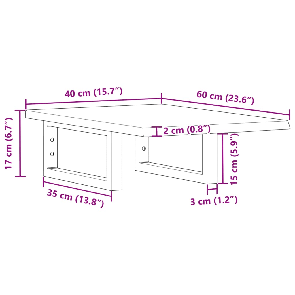 Badkamer wandschap staal en massief eikenhout is nu te koop bij PeponiXL, paradijselijk wonen!