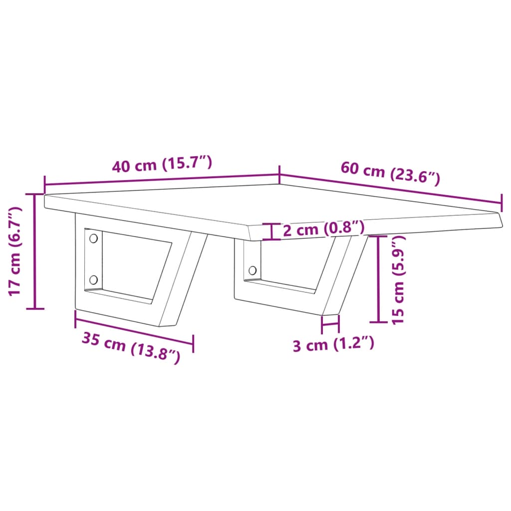 Badkamer wandschap staal en massief eikenhout is nu te koop bij PeponiXL, paradijselijk wonen!