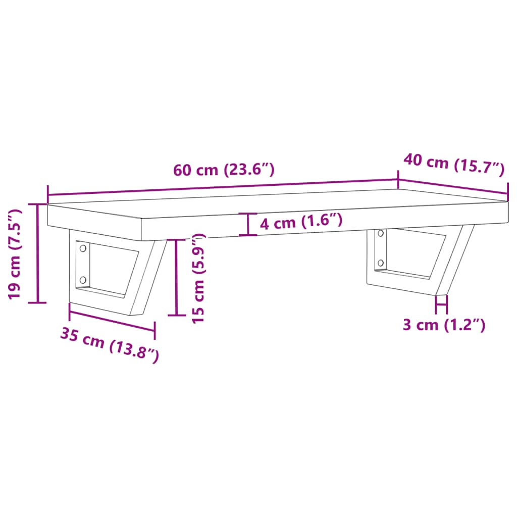 Badkamer wandschap staal en massief acaciahout is nu te koop bij PeponiXL, paradijselijk wonen!