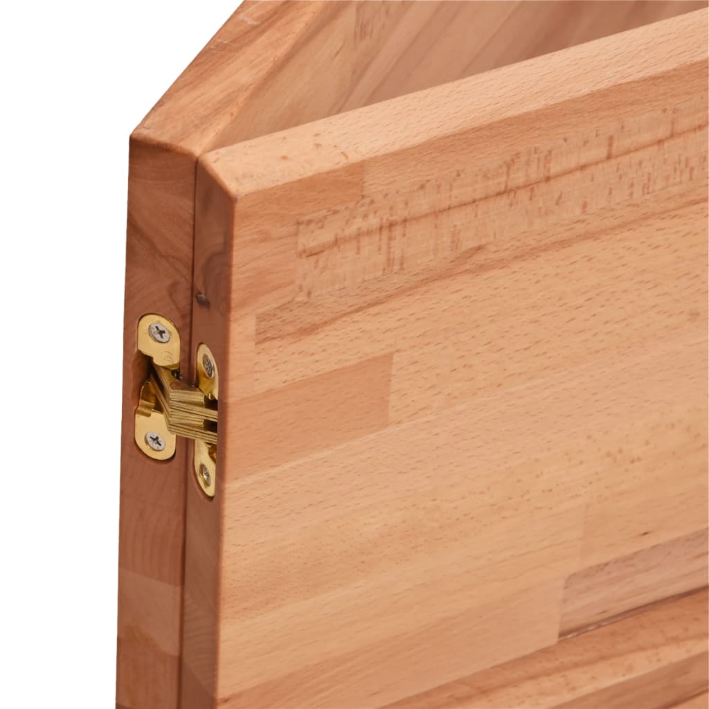 Badkamer wandschap staal en massief beukenhout is nu te koop bij PeponiXL, paradijselijk wonen!