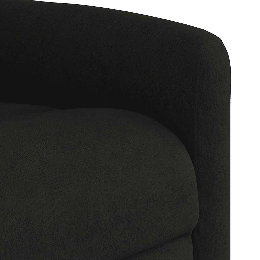 Sta-op-massagestoel verstelbaar microvezelstof zwart is nu te koop bij PeponiXL, paradijselijk wonen!