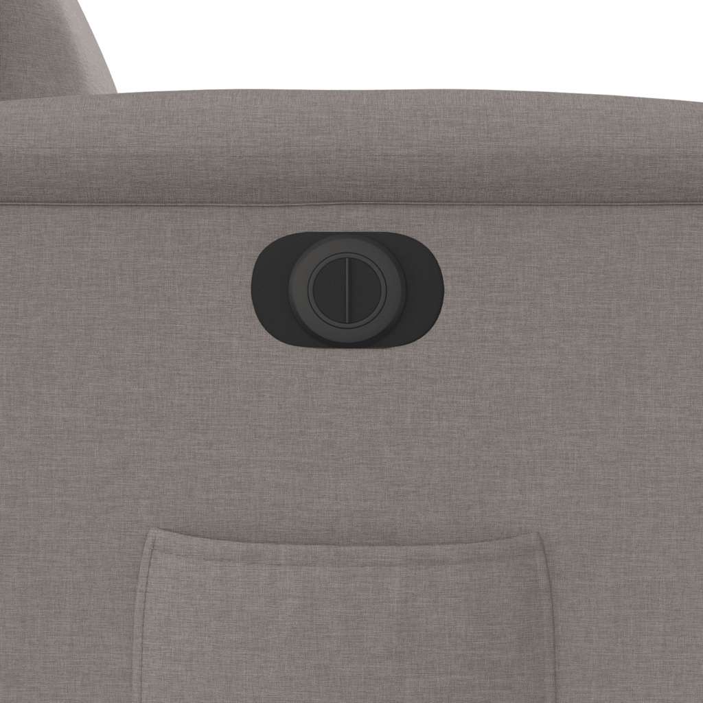 Fauteuil verstelbaar elektrisch stof taupe is nu te koop bij PeponiXL, paradijselijk wonen!