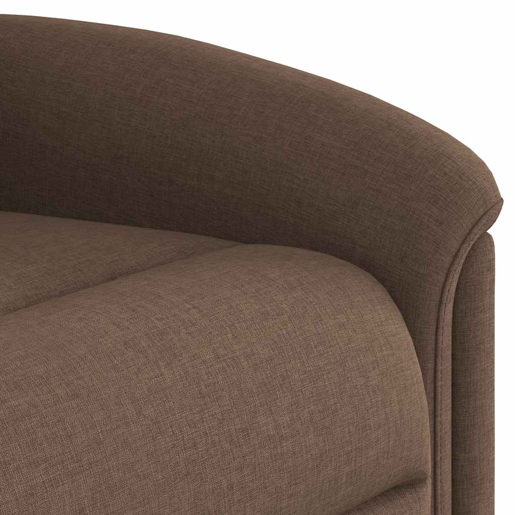 Fauteuil verstelbaar elektrisch stof bruin is nu te koop bij PeponiXL, paradijselijk wonen!
