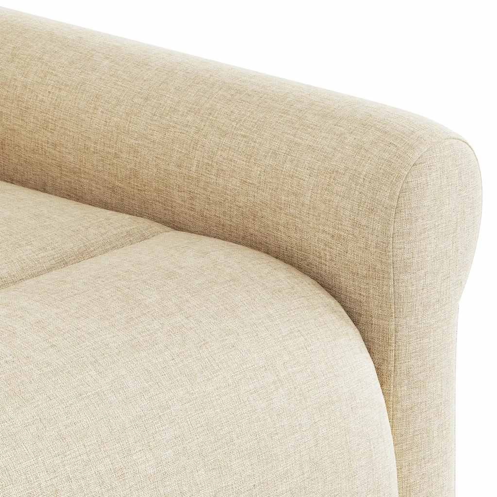 Sta-op-stoel verstelbaar stof crèmekleurig is nu te koop bij PeponiXL, paradijselijk wonen!