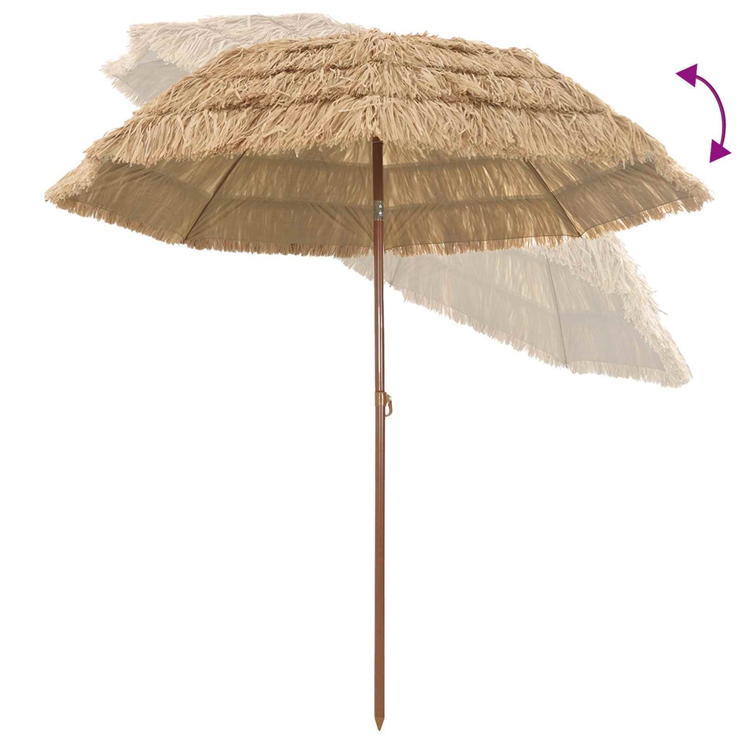 Tuinparasol Naturel 205 x 205 x 210 cm is nu te koop bij PeponiXL, paradijselijk wonen!