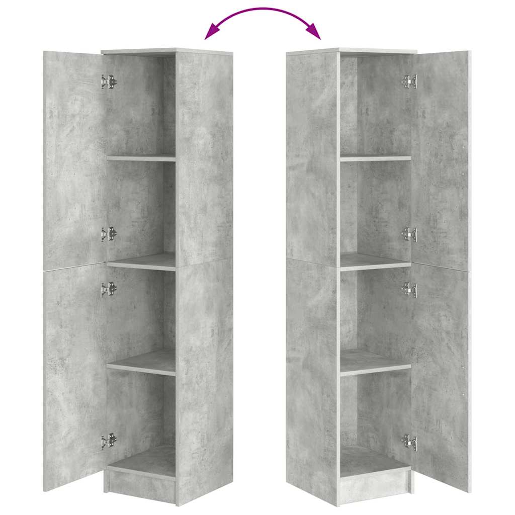 Hoge kast Beton Grijs 35 x 39 x 168 cm is nu te koop bij PeponiXL, paradijselijk wonen!