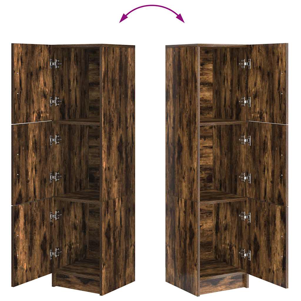 Hoge kast Gerookt eiken 31.5 x 32 x 122.5 cm is nu te koop bij PeponiXL, paradijselijk wonen!